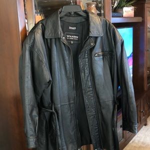 Wilson’s Thinsulate Leather Black Coat
